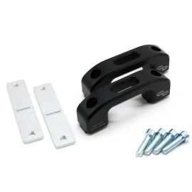 Charvonia Design Rail Tie-Down Anchors Black Billet Kit For 01-25 Toyota Tacoma