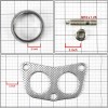 Honda 1990-2007 Honda Accord Graphite Exhaust Gasket Plus Donut, Studs,