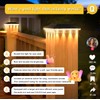 ZCXLIGHT Solar Post Cap Lights Outdoor 12 Pack, 4x4 Post