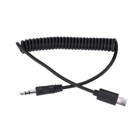 Acouto Shutter Release Cable for Sony,Black 3.5mm/2.5mm Shutter Release Cable for Sony RX1/RX10/RX100/A7S/A7R/A7/A7II/A7III/A9/A58/77M2/99M2/A3500/A5000/A5100/A6000/A6300/A6500(3.5mm)
