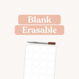 Second Scout Tile Labels, Blank Erasable