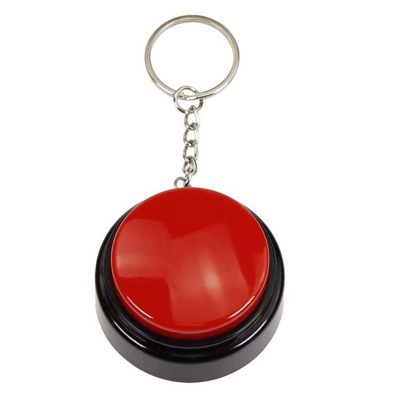Recordable Talking Button with Keychain, 30s Voice Recording Time Sound