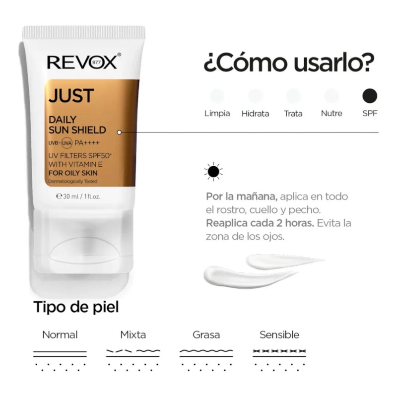 Revox B77 Just Protector Solar Diario Fps50 Vitamina 30ml