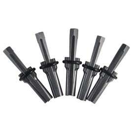 KOSIEJINN Stone Splitter Wedge Stone Opener Stone Breaking Tool Wood Splitter Stone Splitter 5 Piece Set Masonry Chisel Concrete Rock Splitter Hand Tool 14mm