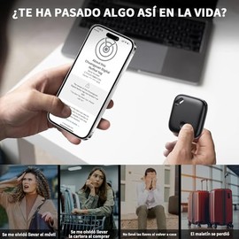 [Certificación Apple MFi] 4 Pack Smart Tag Localizador GPS, Compatible con Apple Find My (sólo iOS), Smart Tags Rastreador Bluetooth, Adecuado Etiquet