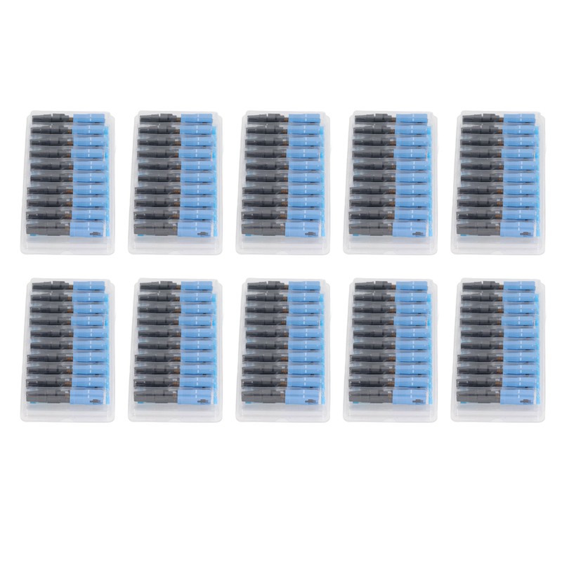 100Pcs Fiber Optic Connector Kit Embedded Type Fiber Optic Fast