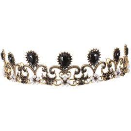 jojofuny Hair Ties Girls Hair Accessories Crown Hair Jewelry Bridal Headpieces for Party Bridal Tiara Girl Tiara Prop Tiara for Girls Tiara for Women Bride Dress Headband Imitation Pearls