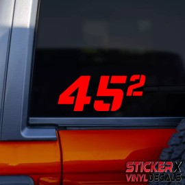 StickerX TRUMP 45th PRESIDENT SECOND TERM 2024 DIE CUT STICKER DECAL BUMPER STICKER MAGA