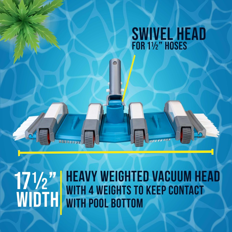 U.S. Pool Supply 17.5" Heavy Duty Weighted Flexible Concrete Swimming