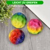 Willingood 3-St Astro Jump Ball, Multicoloured Space Moon Ball, Mini