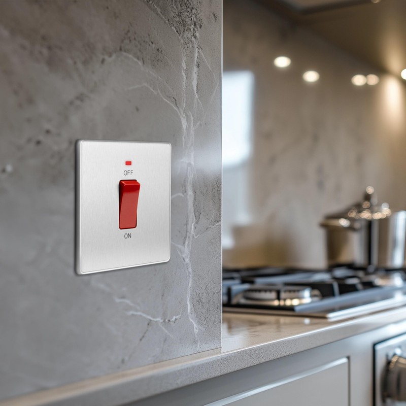 BG Electrical Cooker Control Switch Unit with LED Power Indicator,