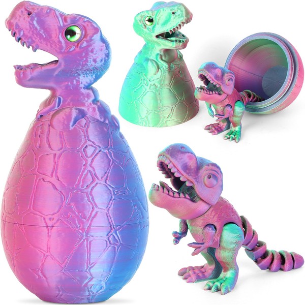 ISFOFO 3D Printed Dinosaur Dragon Eggs - Crystal Fidget Dinosaur