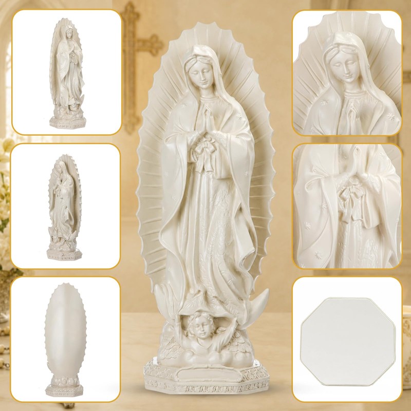 Our Lady of Guadalupe Statue 24 Inch Virgin Mary Resin