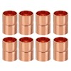 PATIKIL Copper Fittings 12.7mm Inner Diameter Copper Coupling Fittings 8pcs