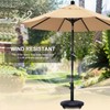 ABCCANOPY Heavy Duty 35lbs Patio Umbrellas Base with Wheels (Black)