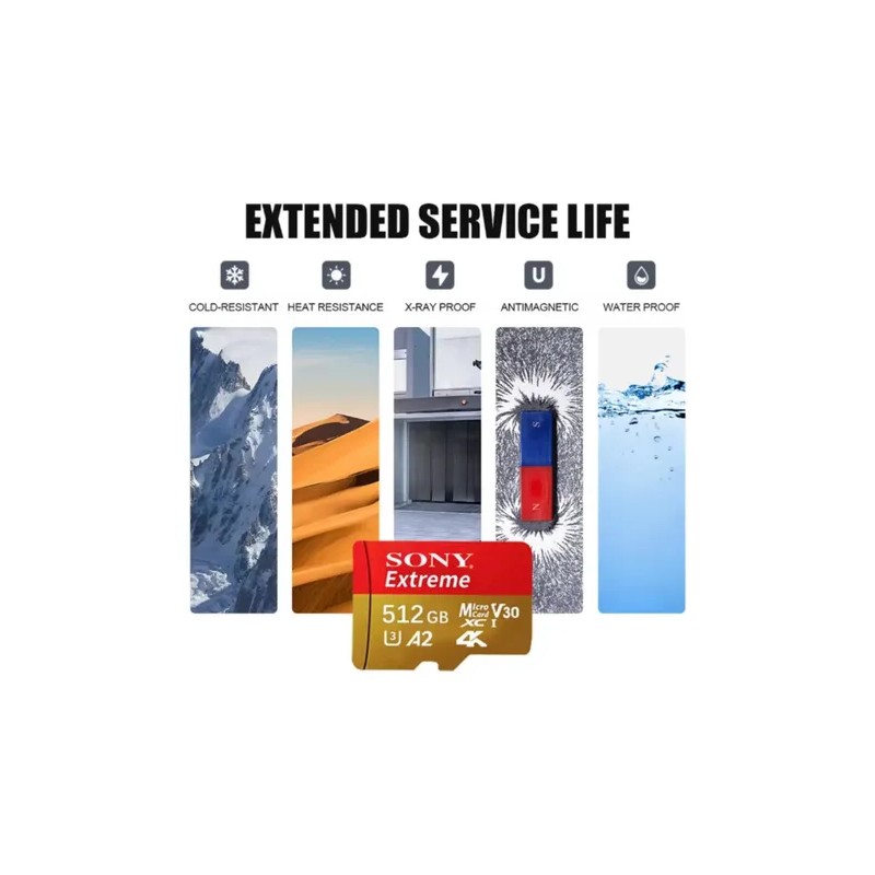 Memoria Micro Sd Sony Extreme 512gb Sdxc V30 A2 C10