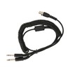 Mini XLR 5 Pin Plug to GA Dual Plugs Headset
