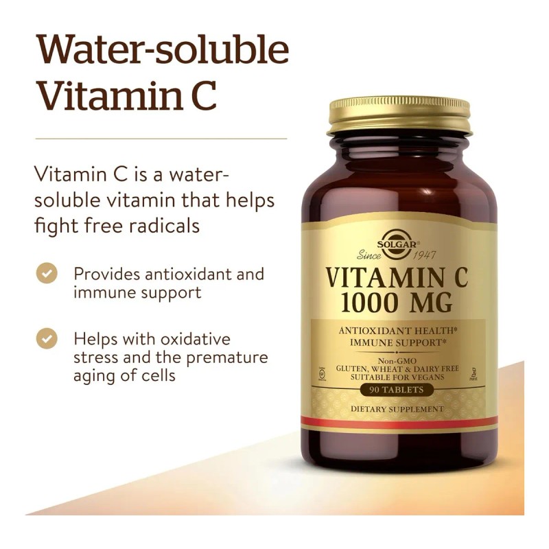 Solgar Vitamina C 1000 mg 90 comprimidos