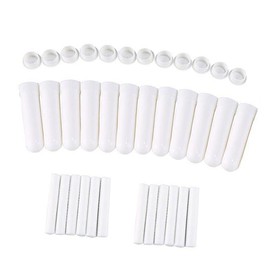 Minkissy 12 Pack Essential Oil Tubes with Cotton Wick Reusable Odorless Portable for Aromatherapy (set of 12)