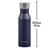 Ted Baker TED586 Navy Water Bottle, 18/8 Stainless Steel, 425