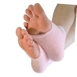 NOLITOY Heel Socks Moisturizing Gel Ventilated Heel Sleeves for Dry Skin Toe Recovery