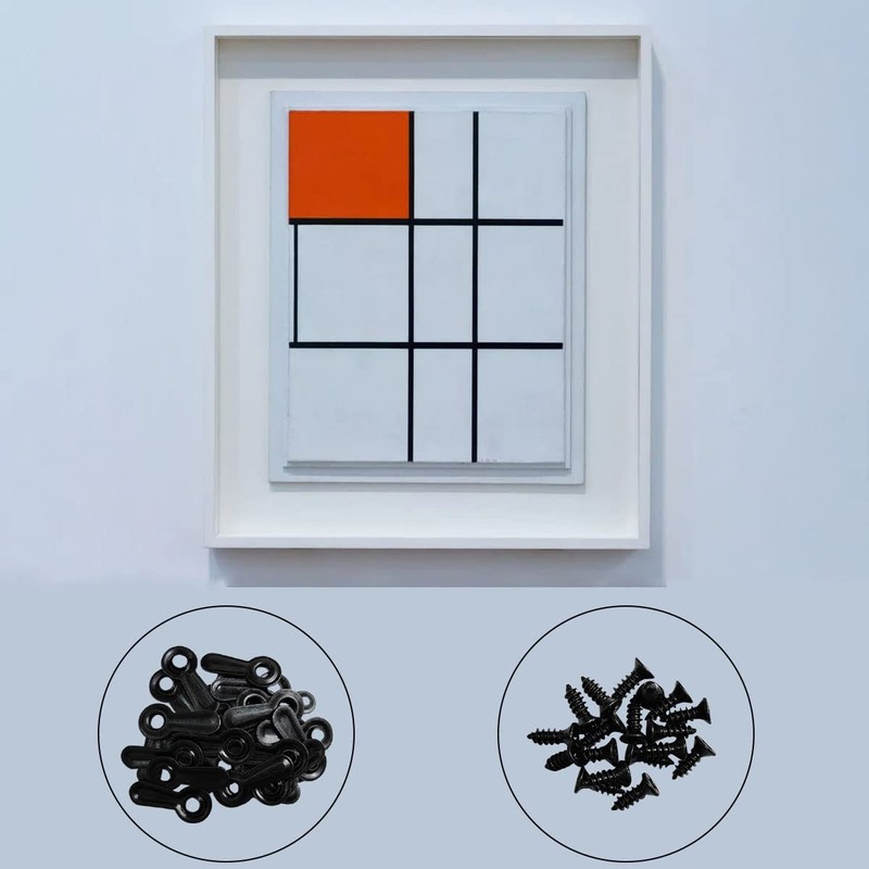 100 Pieces Metal Picture Frames Turn Button Fasteners with 100
