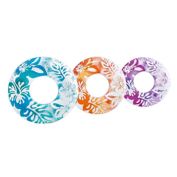 INTEX 59251 Swim Ring, Clear Color Tube, 35.8 inches (91 cm), Color Selection Not Available