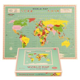 World Map 1000 Piece Puzzle