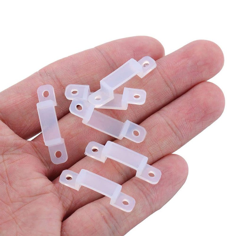 MSDUSA 100 Pack LED Strip Light Mounting Brackets LED Strip