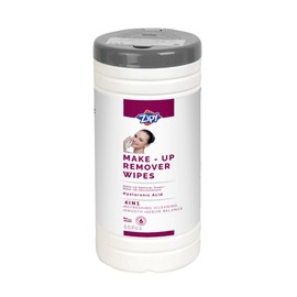 ZIPY Makeup Remover Cleansing Wet Wipes - Face Wipes - Hyaluronic Acid Formula - Pack of 55 (19 x 16 cm)