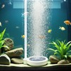 Qulkws Fish Tank Bubbler 2 Inch Fish Tank Air Stone
