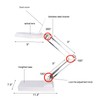 WYDDDARY 15X Magnifying Glass with Light and Stand 2-in-1 LED