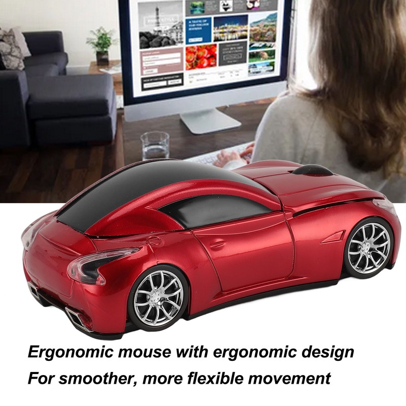 Sport Car Shape Wireless Mouse 1600 DPI Optical Sensor Mice