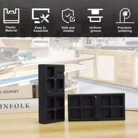 Vise Tool Block Reinforced Plastics Black Repair Smithing Tool Part Support (Lower 15）, Same Tight Fit, High Strength Soft Durable Co-polymer