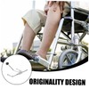 COLLBATH 2pcs Wheelchair Leg Rest Lifter Durable Elevating Rod Accessories