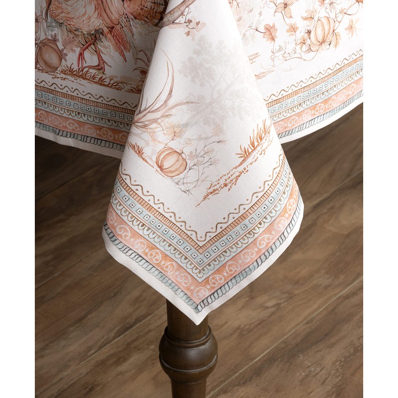 Maison d' Hermine Giving Thanks 100% Cotton Tablecloth Kitchen Dining