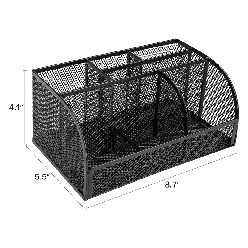 deli Mesh Desk Organizer Office Desktop Organizer with Pen Holder,