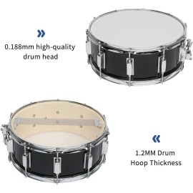unbranded 14 x 5.5 inches Snare Drum Set, Marching Snare Drum Kit for Students Beginners
