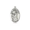 St Thomas Aquinas Medal 1'' High Sterling on a 20"