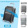 Yotako Zippered Clear PVC Suitcase Cover Protectors 20 Inch Luggage