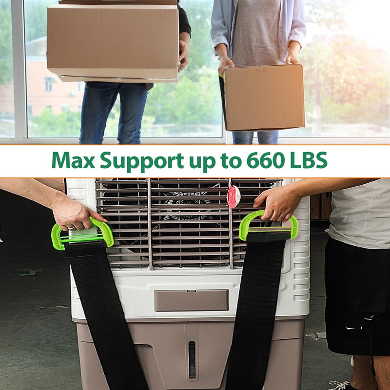 Adjustable Moving Straps, 2Pack 1-Person Handle Moving Lifting Straps for