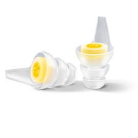 OHROPAX Music Earplugs - with Special Filter - Pure Sound with Even Insulation - Sound Insulation Value SNR 19dB - Ideal for Concerts - 1 Pair with Insert Filter + 1 Smaller Plug Pair