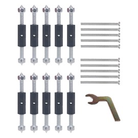 Eagles Cassette Repair Device/Electrical Box Repair,86 Type Universal 10 Screws Tools Sturdy Switch and Socket Adjustable Steel Electrician 1 Wrench(Black+Silver)