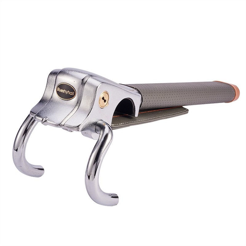 Blueshyhall Vehicle Steering Wheel Lock, Anti Theft Locking Devices Heavy