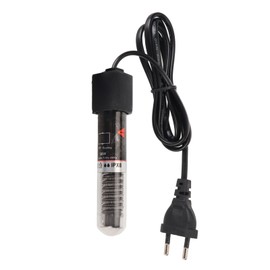 Fish Tank Heater 26℃ Automatic Constant Temperature Quartz Glass Small Submersible Aquarium Heater with Suction Cup 50W EU Plug 220V