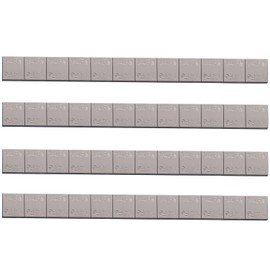 Taiss 48PCS wheel weights stick on 1/4 Oz,0.25 Oz Adhesive Backed Wheel Weights,Grey Adhesive Stick on Wheel Weights F-067