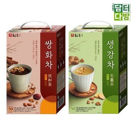 Damta 담터 쌍화차 + 생강차 50스틱 Damto Ssanghwa Tea + Ginger Tea 50 Sticks