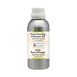 Greenwood Essential Pure Evening Primel Oil (Oenothera Biennis) Natural Therapeutic Quality Cold Pressed 630 ml (21.3 oz)