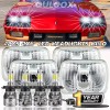 QULOOX 4pc 4x6" Led Headlights Hi/Lo Beam For 1980 -