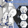 HBTower A Frame 3 Step Extension Ladder,11Ft Multi Position Ladder